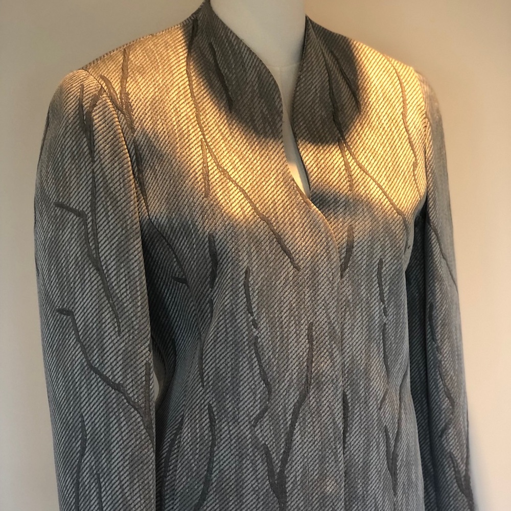 Custom tailored pantsuit.
Elegant